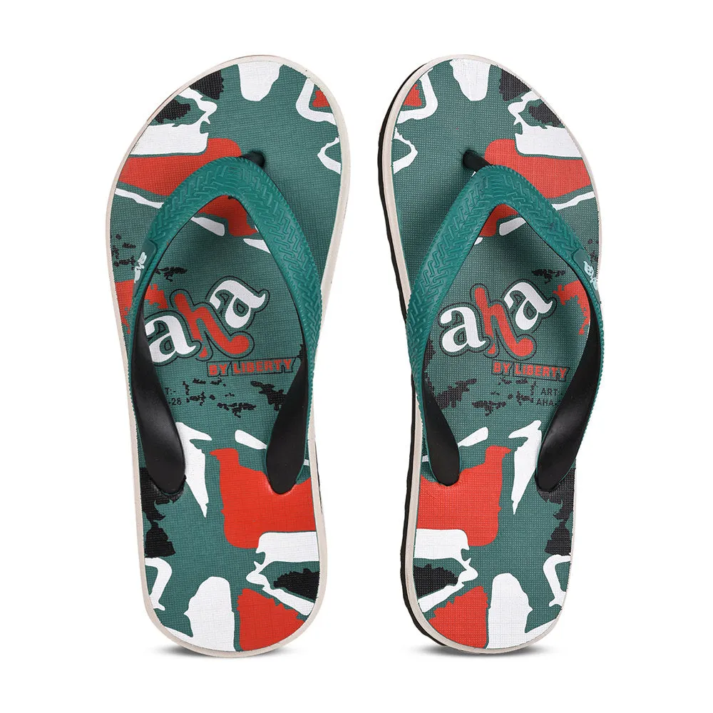 A-HA By Liberty AHA-28 Green Flip-Flops For Men