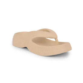 A-HA Casual Beige Flip Flop For Women ZQ-SH-011 By Liberty