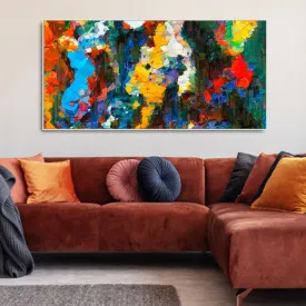 Abstract Colorful Acrylic Texture Canvas Wall Painting