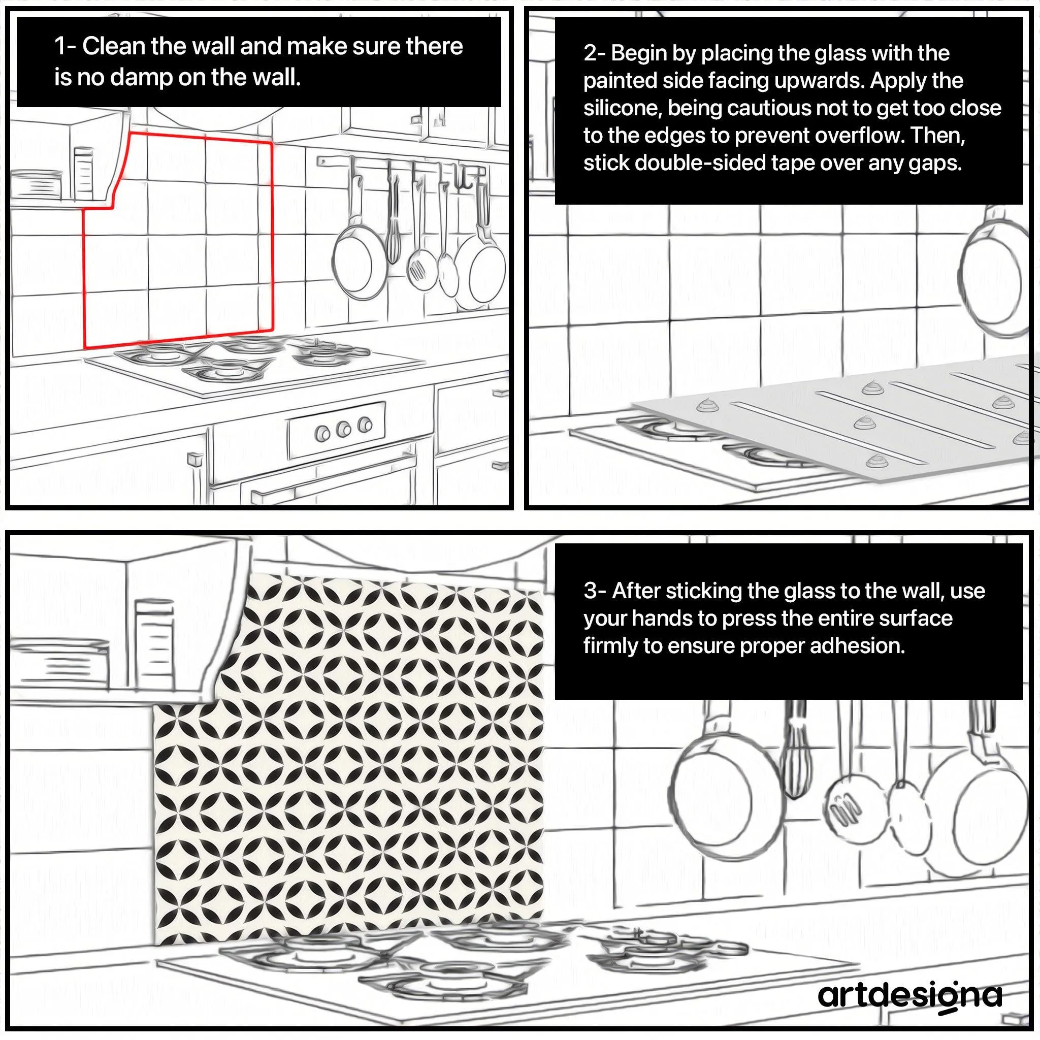 Aegean Olives | Glass Printed Backsplash for your Kitchen