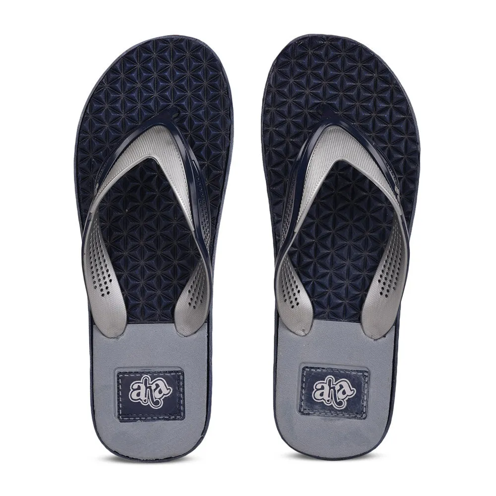 AHA Casual Navy Blue Flip-Flop For Men HUNK-1 By Liberty