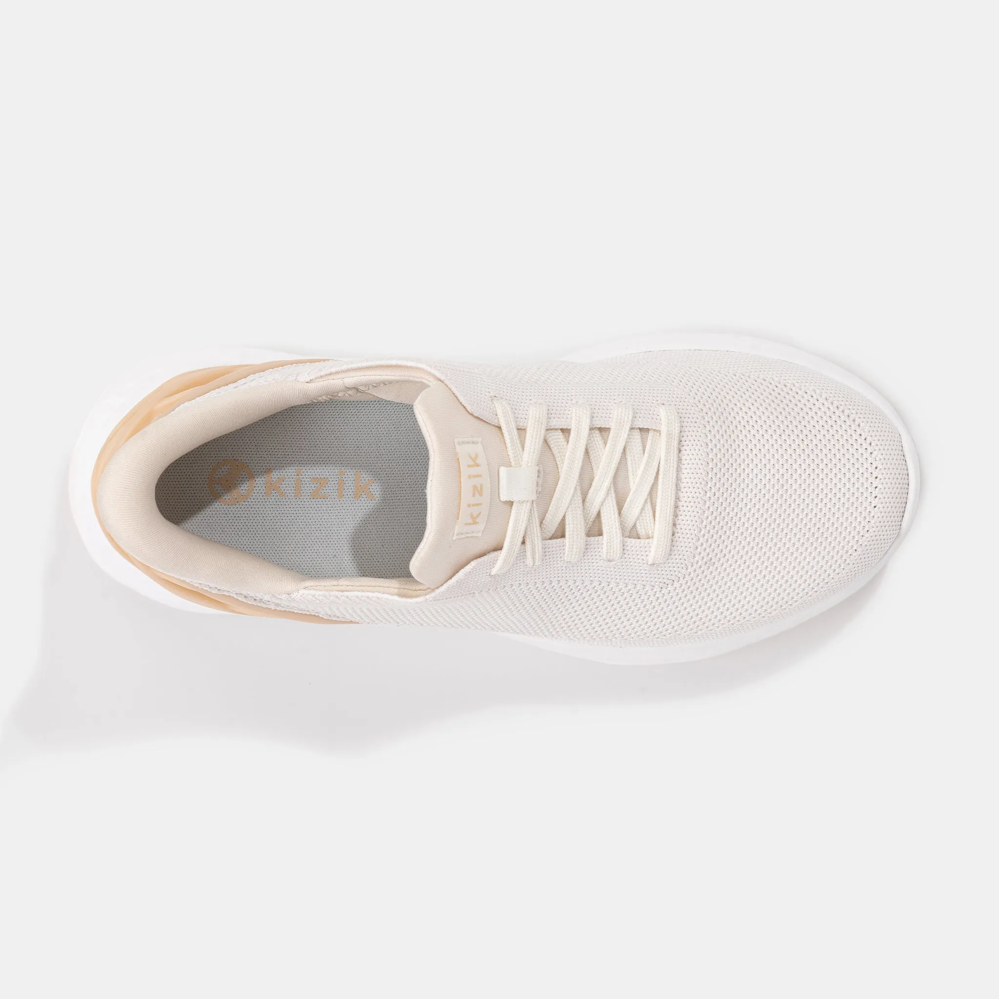 Athens Easy-on Sneaker in White Cream