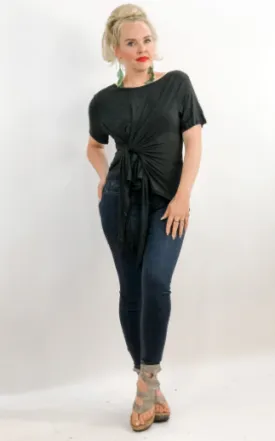 Black Easy Tie Tunic