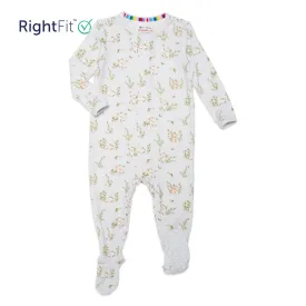 blue hoppily ever after RightFit™ magnetic parent favorite footie