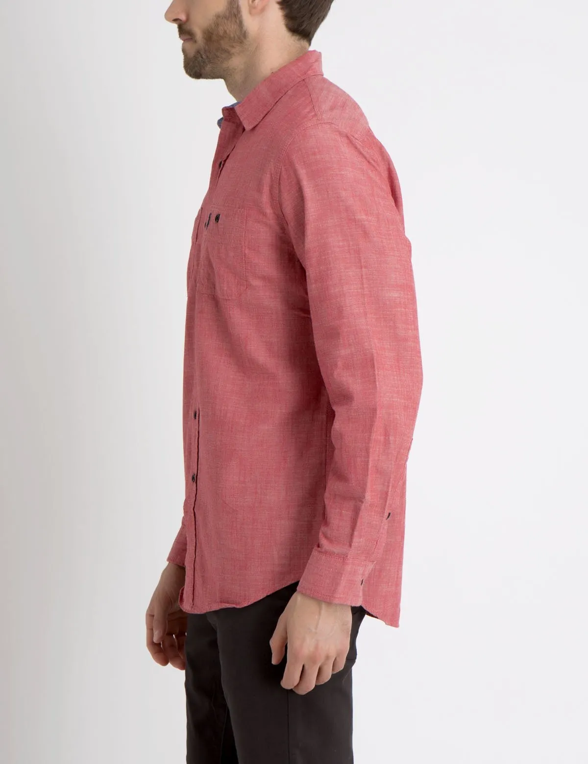 CLASSIC FIT TWO POCKET CANVAS SHIRT