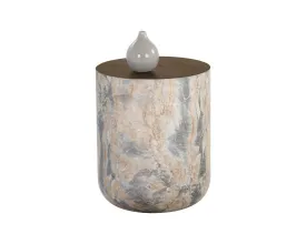 Diaz End Table - Marble Look