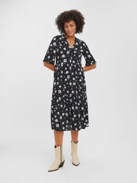 Easy 2/4 Calf Dress - Sort