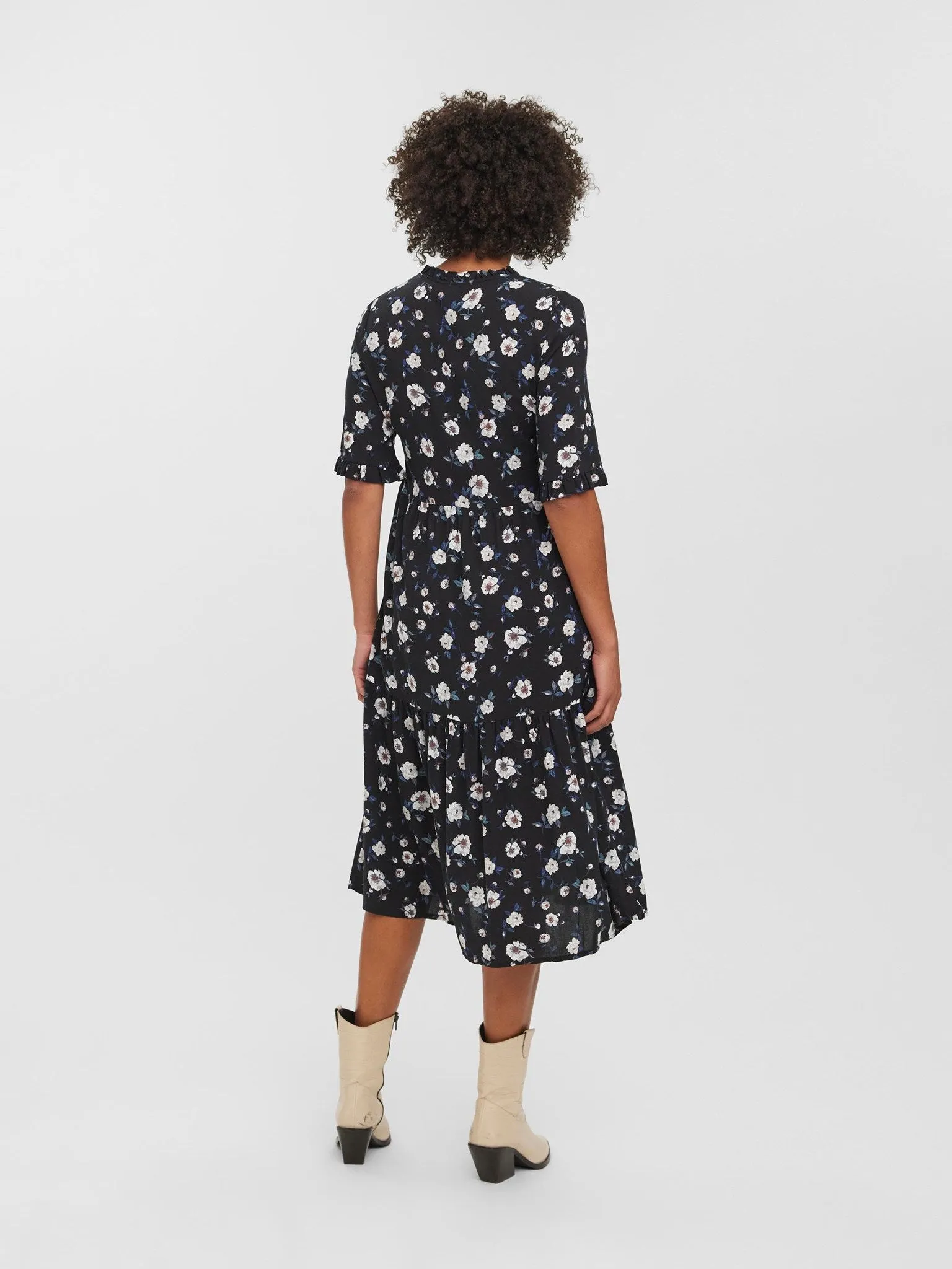 Easy 2/4 Calf Dress - Sort