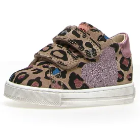 Falcotto Girl's Heart Vl Suede Leopard Sneakers - Multi/Cipria