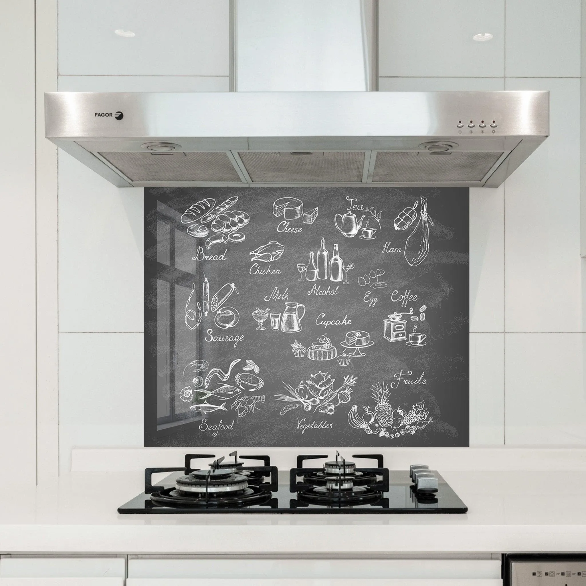 Foods | Glass Printed Backsplash for your Kitchen