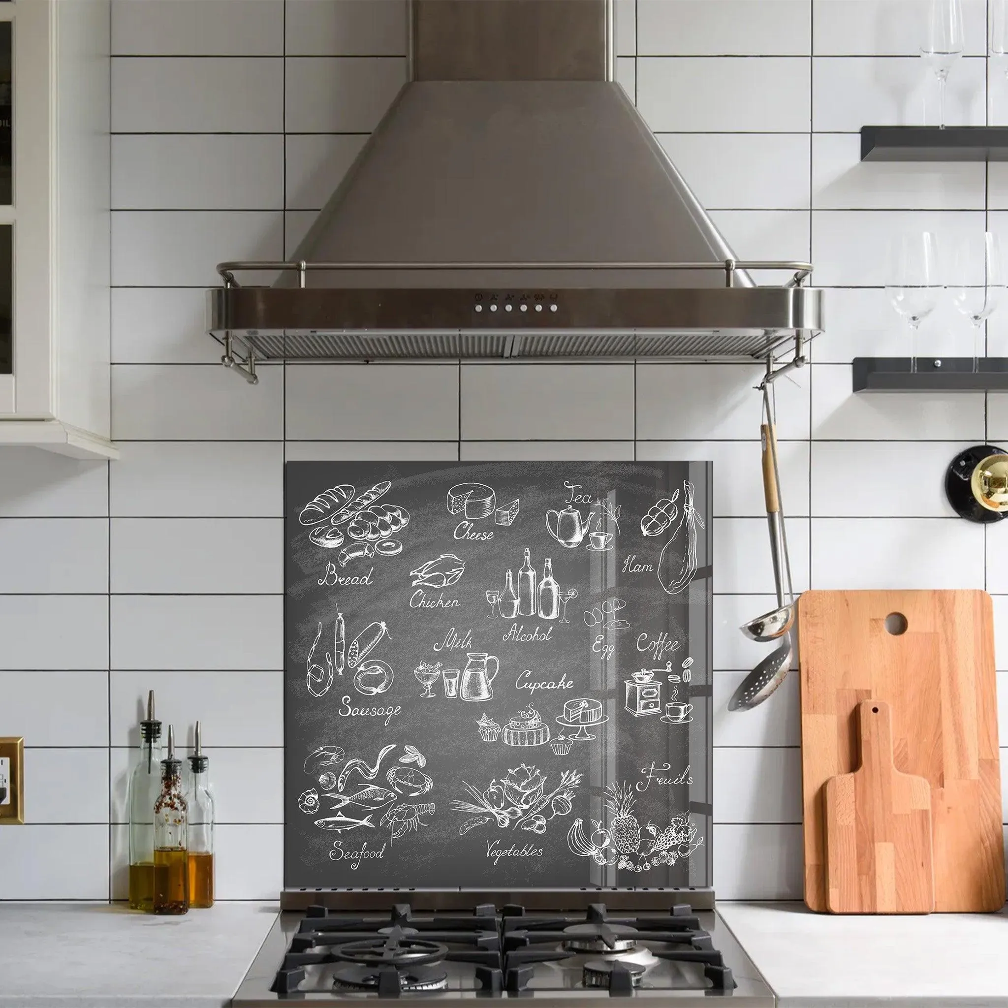 Foods | Glass Printed Backsplash for your Kitchen