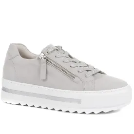 Heather Leather Platform Trainers - GAB35508 / 321 583