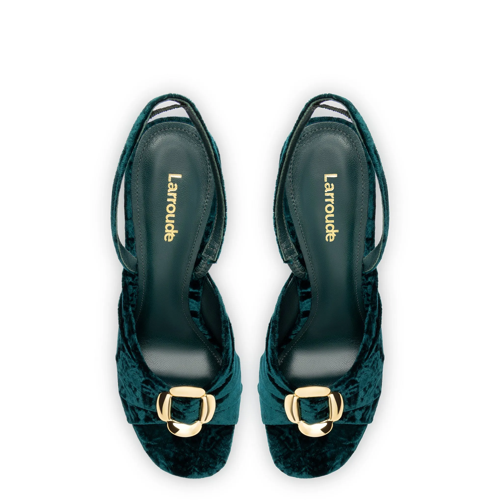 Mayfair Sandal In Jungle Velvet