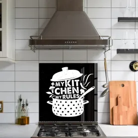 My Kitchen My Rules | Glass Printed Backsplash for your Kitchen