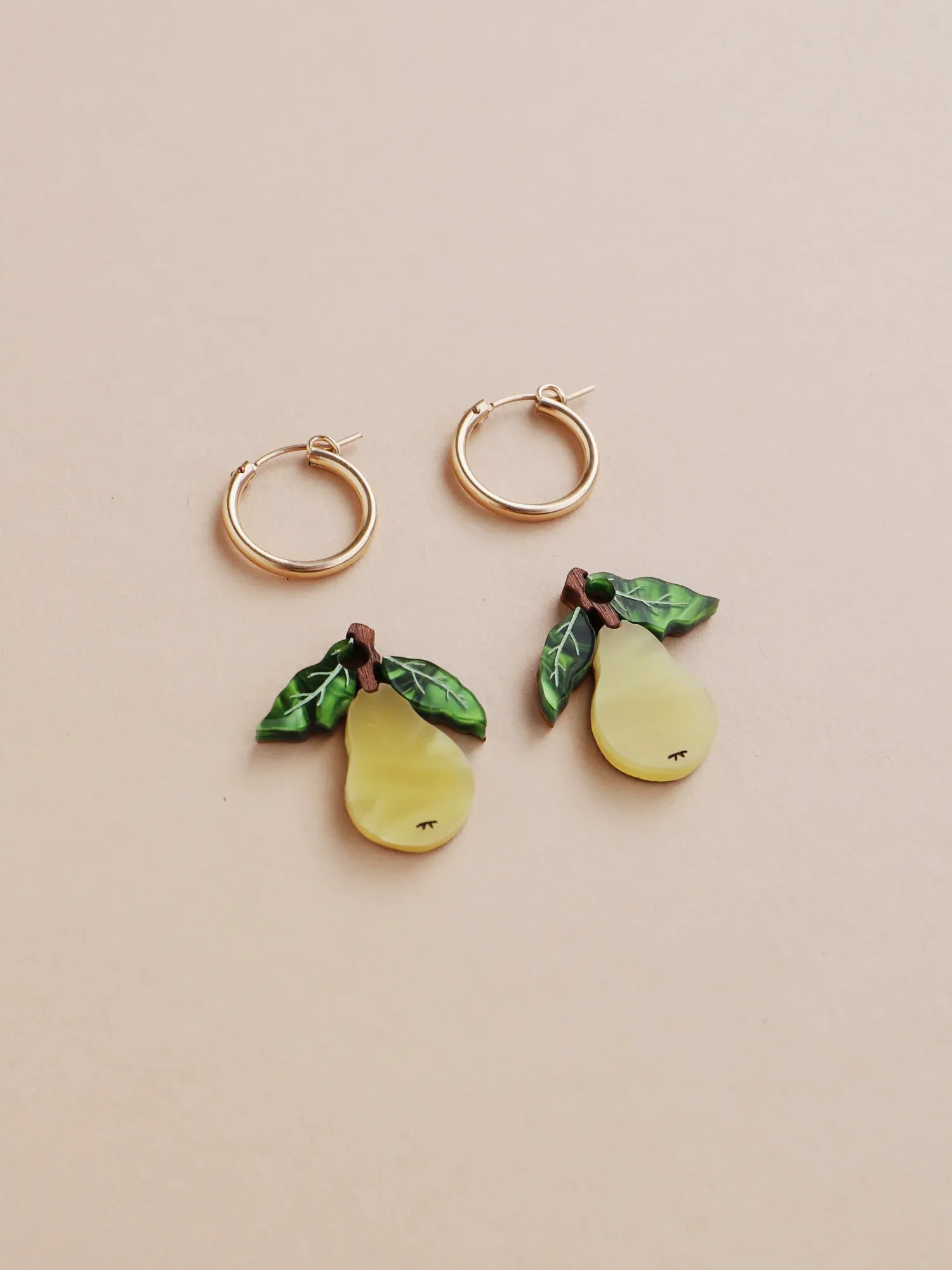 Pear Hoop Earrings II