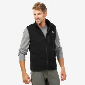 Mens Lightweight Quechua MH120 Hiking Fleece Sleeveless Jacket