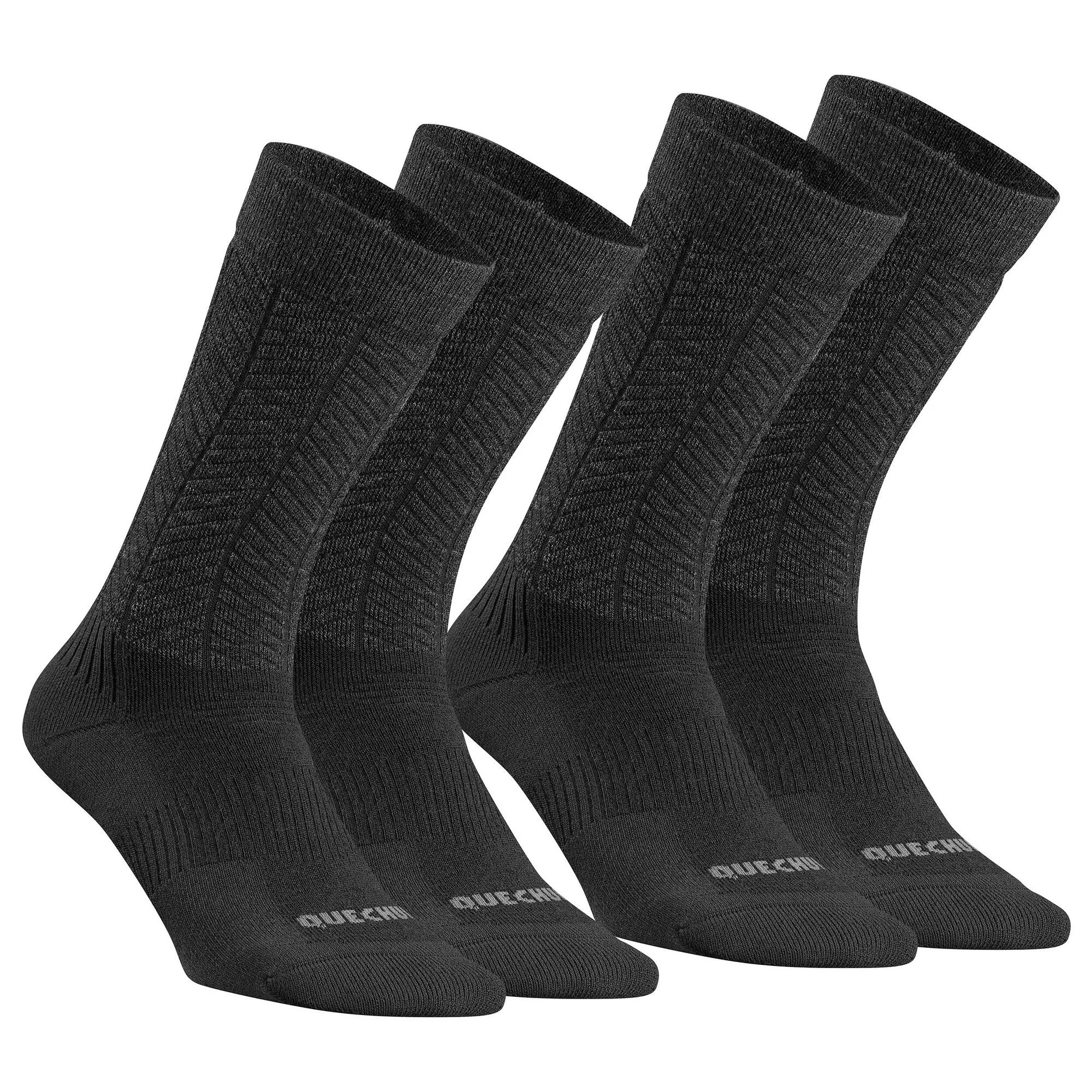 Quechua SH500 Mid Hiking Socks - 2 Pairs