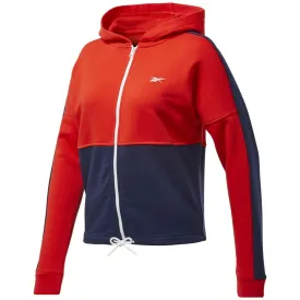 Reebok Te Linear Logo Ft Women's Sweatshirt Red-Navy Blue Ft0901 M