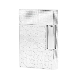 S.T. Dupont Line 2 Small Platinum Engraved Lighter