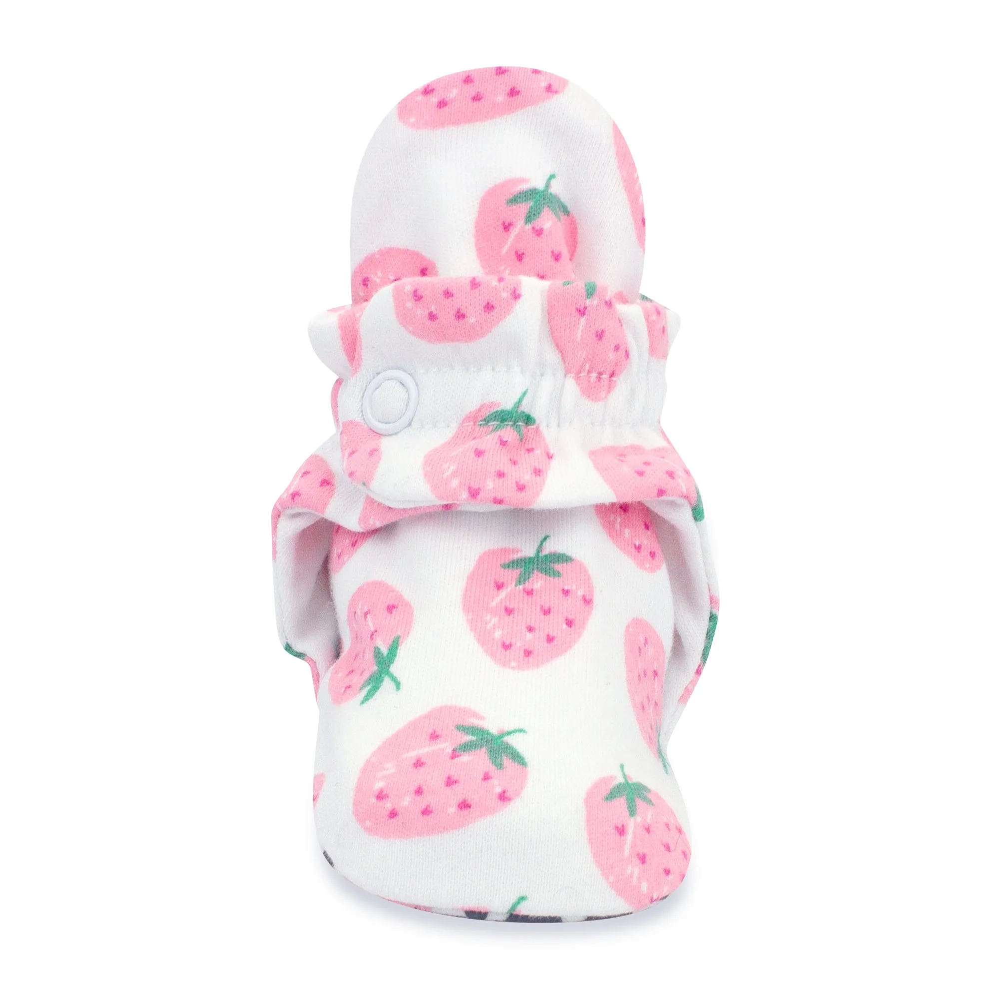 Strawberries Organic Cotton Gripper Baby Bootie