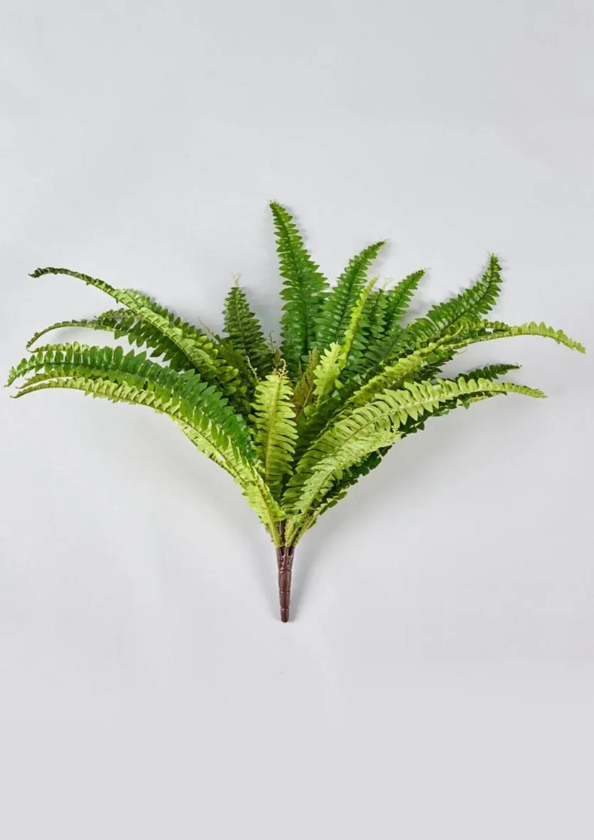 UV Treated Indoor/Covered Outdoor Faux Hanging Boston Fern Plant - 23"