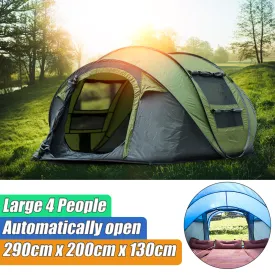 Waterproof Instant Tent Set-Up 3-4 Person