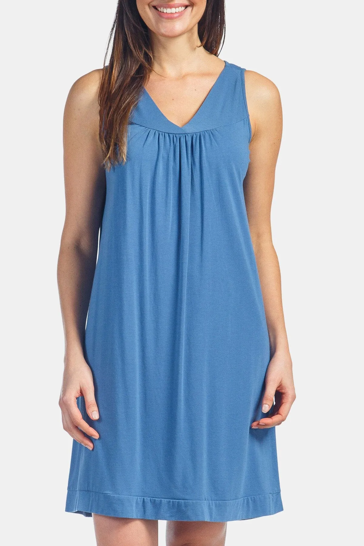 Women's Sleeveless Jersey Nightgown - Relaxed Fit